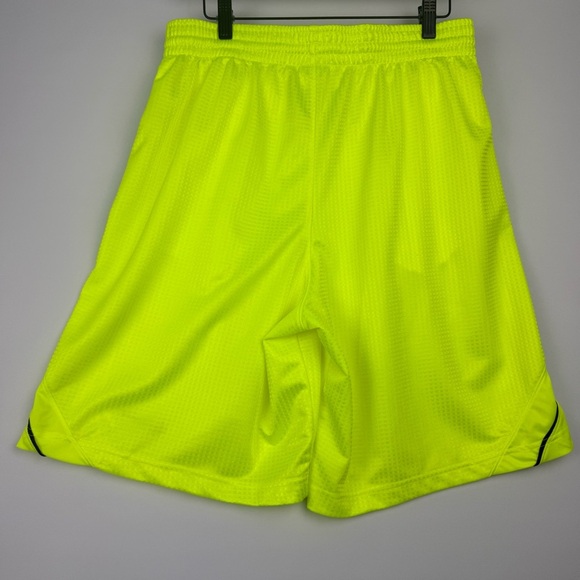 Nike | Men’s M Volt Yellow Dri-FIT Mesh Basketball Shorts - Picture 5 of 6